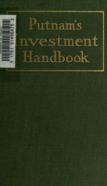 Putnam's Investment handbook, a stimulus and a guide to financial independence_cover