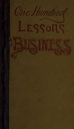 One hundred lessons in business_cover