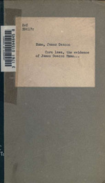 Corn laws, the evidence of James Deacon Hume ... upon the corn law before the committee of the House of Commons on the import duties in 1839_cover