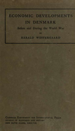 Economic development in Denmark before and during the World War_cover