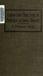 Laboratory directions in principles of animal biology_cover