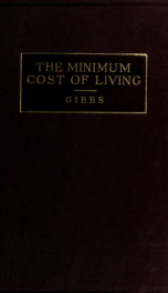 The minimum cost of living, a study of families of limited income in New York City_cover