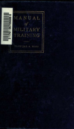 Manual of military training .._cover