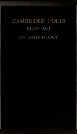 Cambridge poets 1900-1913: an anthology_cover