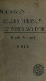 Golden Treasury of songs and lyrics: Book second;_cover