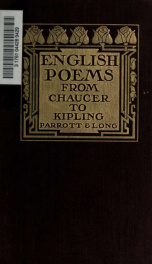English poems from Chaucer to Kipling;_cover