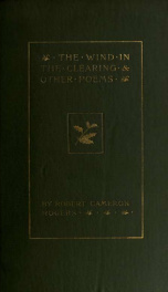 The wind in the clearing, and other poems_cover