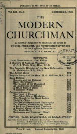 The Modern churchman 12, no.9_cover