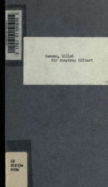 Sir Humphrey Gilbert, a record and a surmise_cover