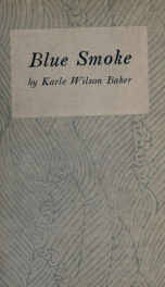 Blue smoke, a book of verses_cover