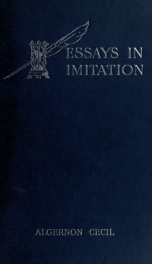 Essays in imitation_cover