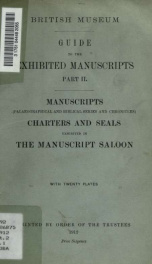 Guide to the exhibited manuscripts pt. 2_cover