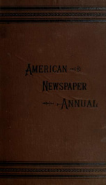 N.W. Ayer & Son's directory, newspapers and periodicals_cover