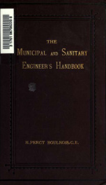 The municipal and sanitary engineer's handbook_cover