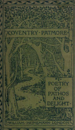 The poetry of pathos and delight : from the works of Coventry Patmore_cover