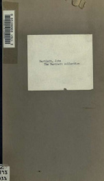 The Bartlett collection; a list of books on angling, fishes, and fish culture in Harvard College Library_cover