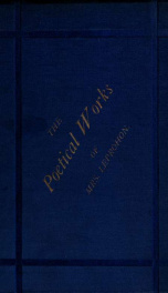 The poetical works of Mrs. Leprohon ; (Miss R.E. Mullins)_cover