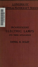 Incandescent electric lamps, and their application_cover