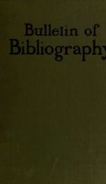 Bulletin of bibliography and magazine notes 1_cover