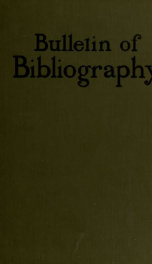 Bulletin of bibliography and magazine notes 4_cover