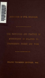 The principles and practice of accountancy in relation to engineering design and work_cover