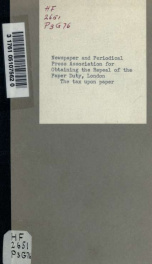 The tax upon paper: the case stated for its immediate repeal_cover