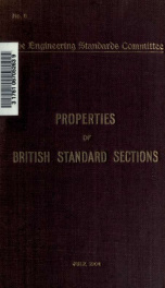 Properties of British standard sections_cover