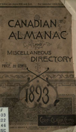 Canadian almanac and directory 46, 1893_cover