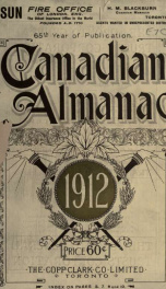 Canadian almanac and directory 65, 1912_cover