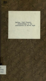 Observations on the publication of Walter Boyd, esq., M.P_cover