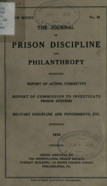 The Journal of prison discipline and philanthropy no.58_cover