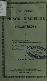 The Journal of prison discipline and philanthropy no.57_cover