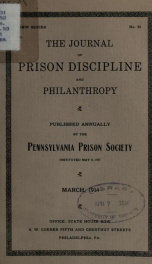 The Journal of prison discipline and philanthropy no.53_cover