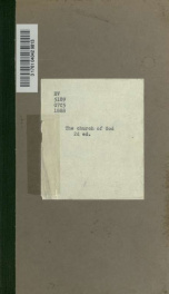 The church of God: the liquor traffic; poverty, suffering and sin. A letter to the archbishops, bishops, clergy, and all ministers of the Gospel of Jesus Christ_cover