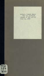 Why the purchase clause of the act of July 14, 1890 (called Sherman law) should be repealed, and why free coinage of silver would be unjust .._cover