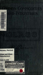 Glass and glass manufacture_cover