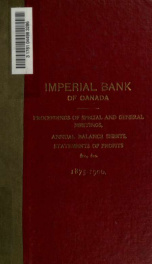 Proceedings of special and general meetings : annual balance sheets, statements of profits, etc., 1875-1900_cover