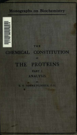 The chemical constituion of the proteins pt.1_cover
