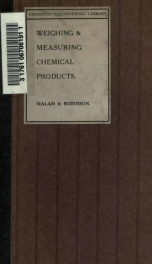 The weighing and measuring of chemical substances_cover