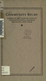 Community study: parish of the Clinton Avenue Congregational Church_cover