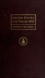 United States life tables, 1910_cover