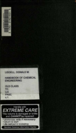 Handbook of chemical engineering, prepared by a staff of specialists 2_cover