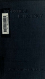 Industrial efficiency : a comparative study of industrial life in England, Germany and America_cover