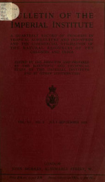 Bulletin of the Imperial Institute 11, no.3_cover