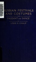 Russian festivals and costumes for pageant and dance_cover