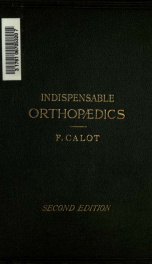 Indispensable orthopaedics, a handbook of treatment; 1_cover