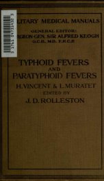 Typhoid fever and paratyphoid fevers (symptomatology, etiology and prophylaxis)_cover