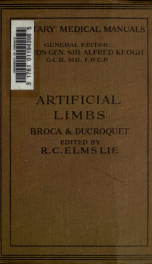 Artificial limbs;_cover
