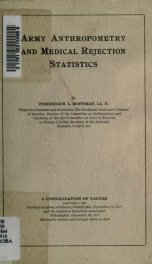 Army anthropometry and medical rejection statistics_cover