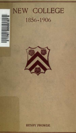 New College 1856-1906_cover